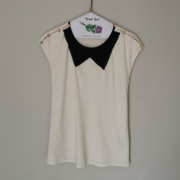 Fendi Wool Blend Top 38 Cream / Black - Picture 2 of 16